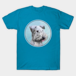 Cesky Terrier Painting - Cute Original Dog Art T-Shirt